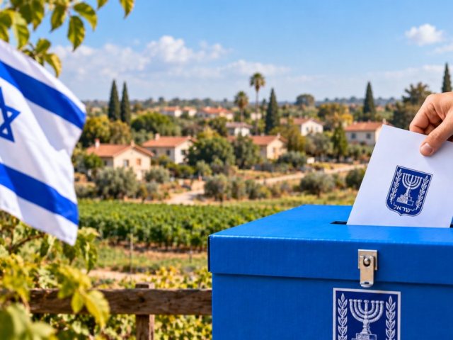 הצבעה במרחב הכפרי אילוסטרציה