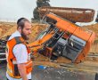 טרקטור התהפך בכביש 4 סמוך למחלף עד הלום- שיבושי תנועה קשים באיזור