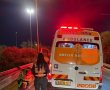 רוכב אופנוע נפצע בתאונה עצמית סמוך למחלף חולון