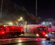 הלילה: שריפה פרצה במפעל באזור התעשייה הצפוני 