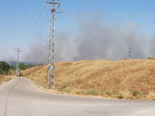 שריפה סמוך למושב שחר