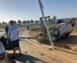 תאונה עצמית באשדוד: התהפך עם רכבו ונפצע בינוני 