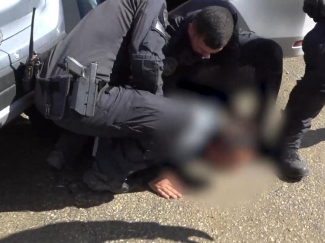 מעצר החשוד על ידי המשטרה| צילום: דוברות המשטרה