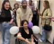 הפתעה מרגשת ליובל אנגל תושבת קיבוץ ניר עוז לכבוד יום הולדתה בבית החולים איכילוב