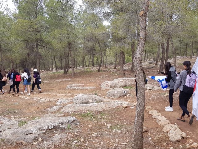תיכון המר נתיבות צועדים ביער יתיר