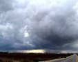 ענני גשם כפי שנצפו מכביש המושבים סמוך לאשדוד 