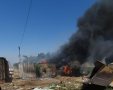 שריפה בחממות באזור שדות נגב צילום א.ק חדשות בטחון שדה