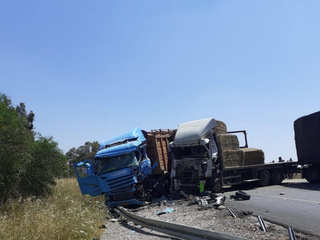 זירת התאונה: צילום דוברות זק"א