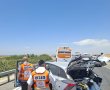 תאונה בין שני כלי רכב אירעה בכביש 6 סמוך לכפר מנחם