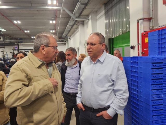 חבר הכנסת אליהו רביבו ויו״ר מרחב דרום בהתאחדות התעשיינים, אברהם מימון. קרדיט - התאחדות התעשיינים 